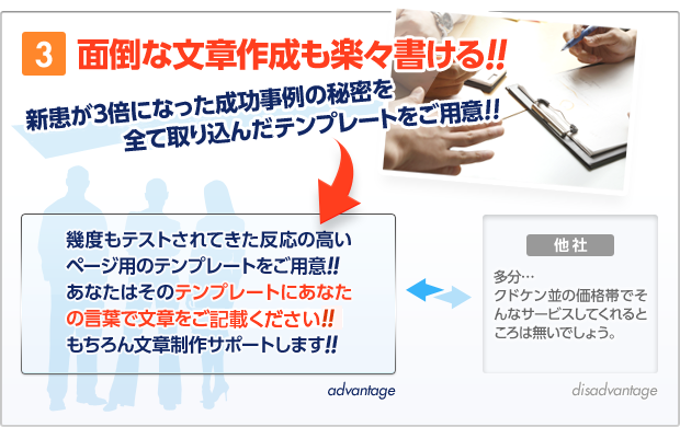3.面倒な文章作成も楽々書ける！