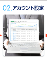 図2:アカウント設定