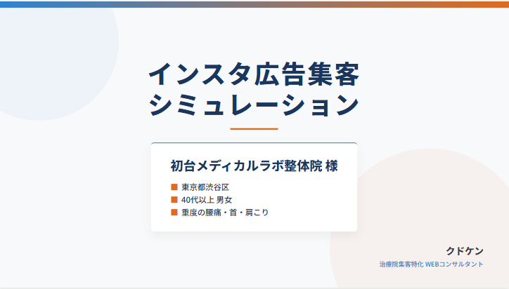 インスタ広告集客シミュレーション（資料）