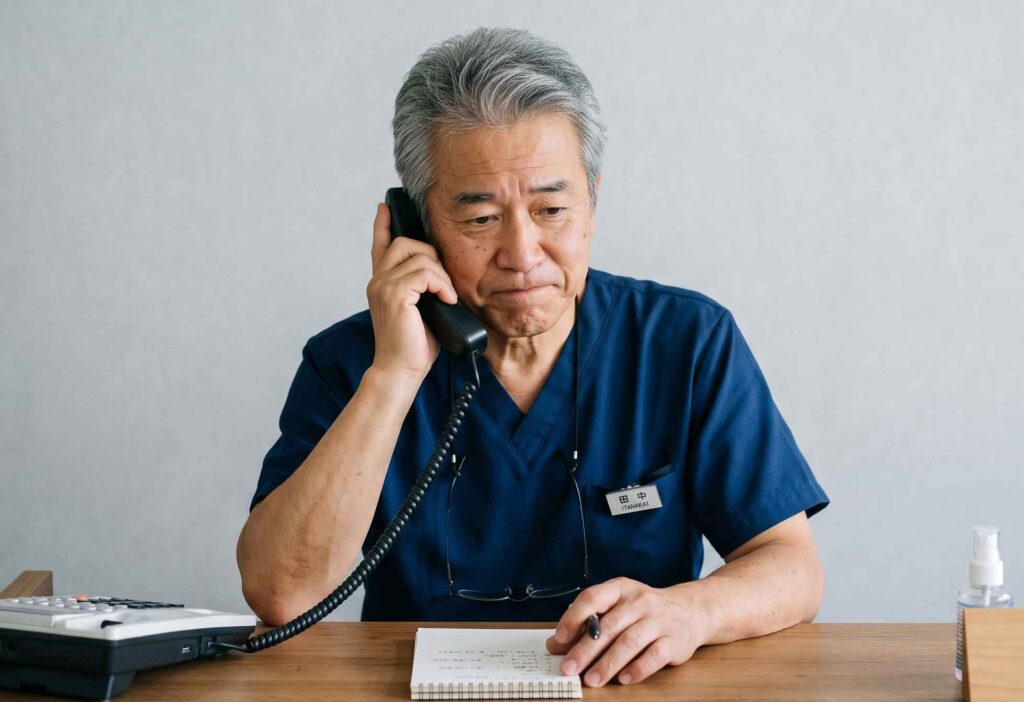 受付電話で悩む治療家